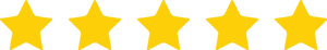 Five-star rating representing client satisfaction with Aspire Mortgage refinancing services.